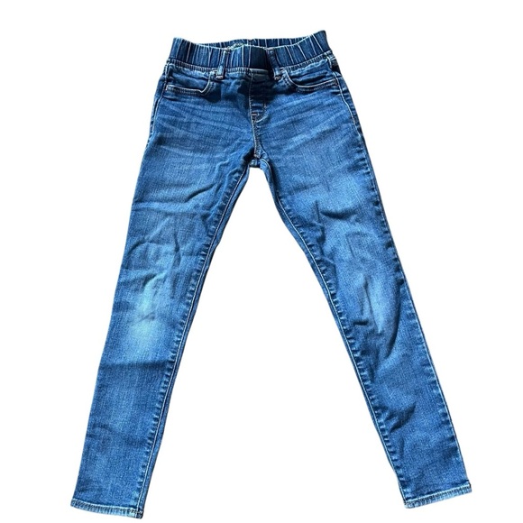 🌼 5/$25 GapKids Girls Legging Jeans Size 8 Regular Stretch Denim Pull-On Waist - Picture 1 of 8